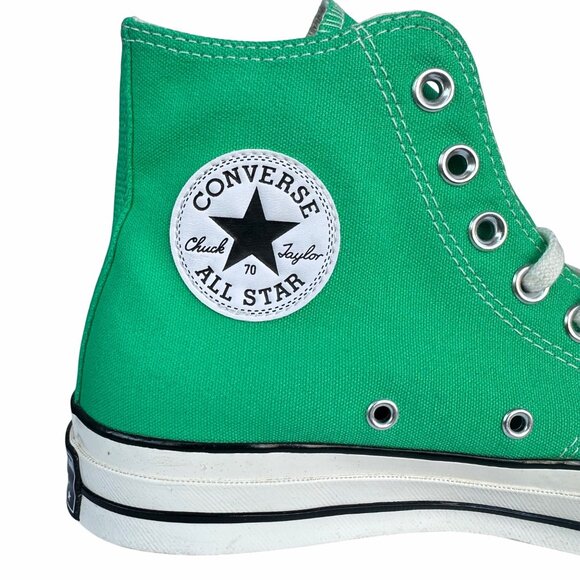 ⭐Converse Chuck 70 Hi Green Canvas Women shoes Sz 10 Retro Sneaker A08613F New - Picture 9 of 13